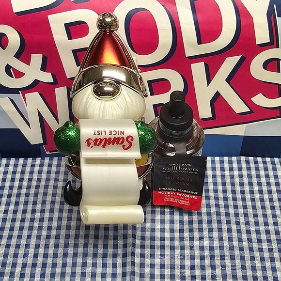 BBW Nice List Gnome Scent Control Wallflower Fragrance Plug In Hot CoCoa Refill - Picture 1 of 3